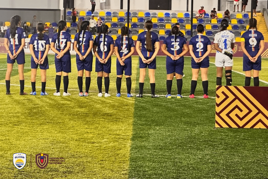 Jugadoras de Sucre en Formación Juegos Indígenas FVF AFES.