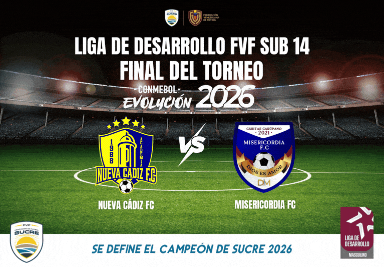 Final Liga Desarrollo Sub-14 en Estado Sucre 2026